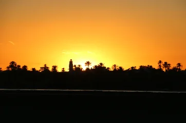 Coucher de soleil sur la lagune